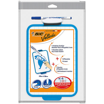 Bic Velleda Portable Whiteboard, Blue Frame, 190x260mm