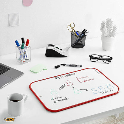 Bic Velleda Portable Whiteboard, Red Frame, 300x440mm