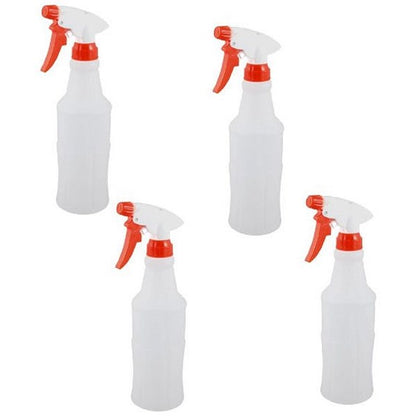 2Work Trigger Spray Refill Bottles, Red, Pack of 4