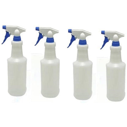 2Work Trigger Spray Refill Bottles, Blue, Pack of 4