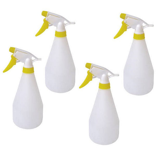 2Work Trigger Spray Refill Bottles, Yellow, Pack of 4