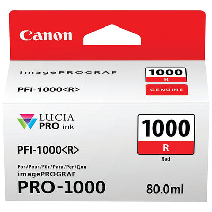 Canon PFI-1000R Ink Cartridge Red 0554C001