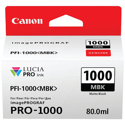 Canon PFI-1000MBK Ink Cartridge Matte Black 0545C001