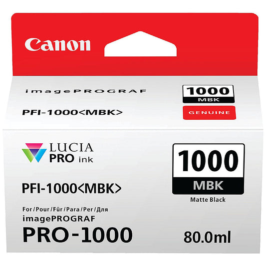 Canon PFI-1000MBK Ink Cartridge Matte Black 0545C001