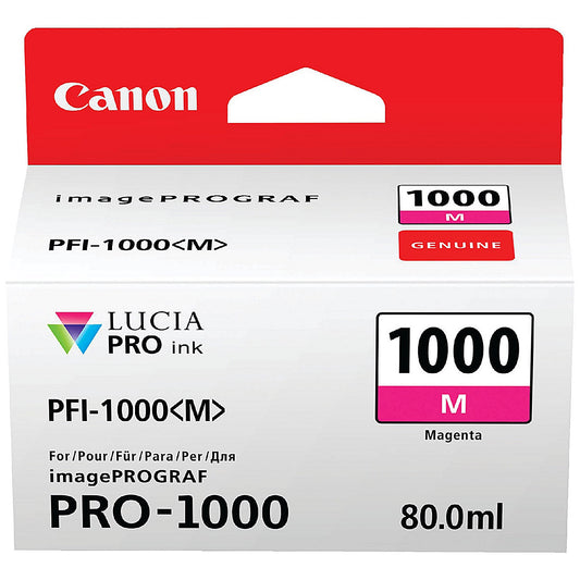 Canon PFI-1000M Ink Cartridge Magenta 0548C001
