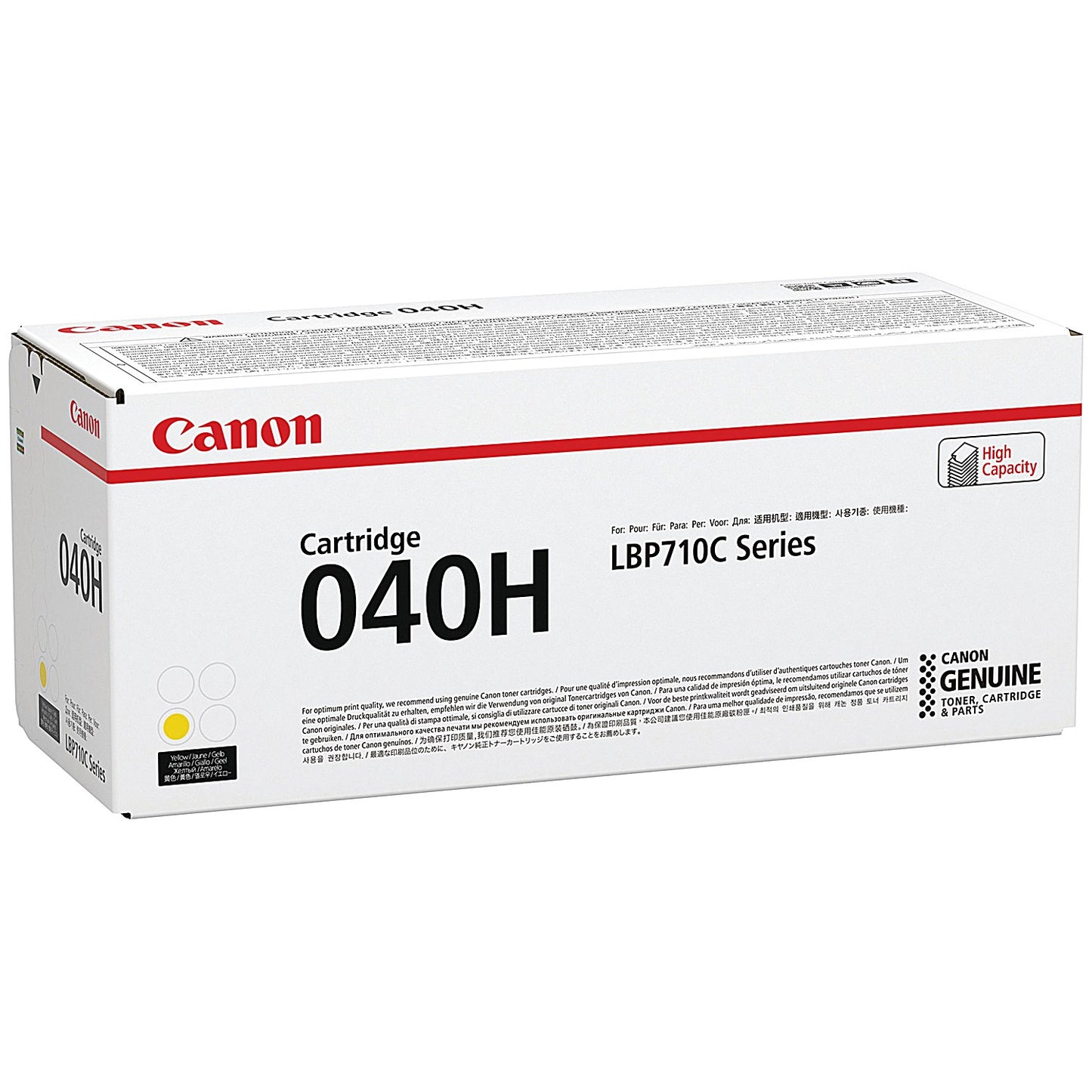 Canon 040H Yellow High Yield Laser Toner Cartridge