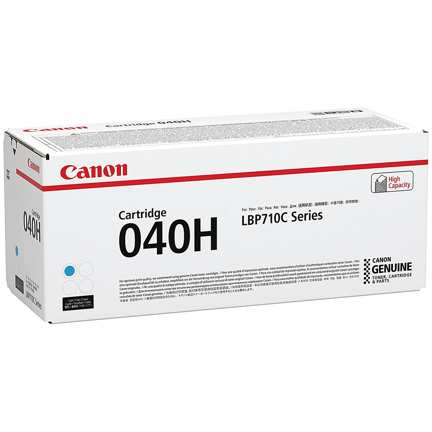 Canon 040H Cyan High Yield Laser Toner Cartridge