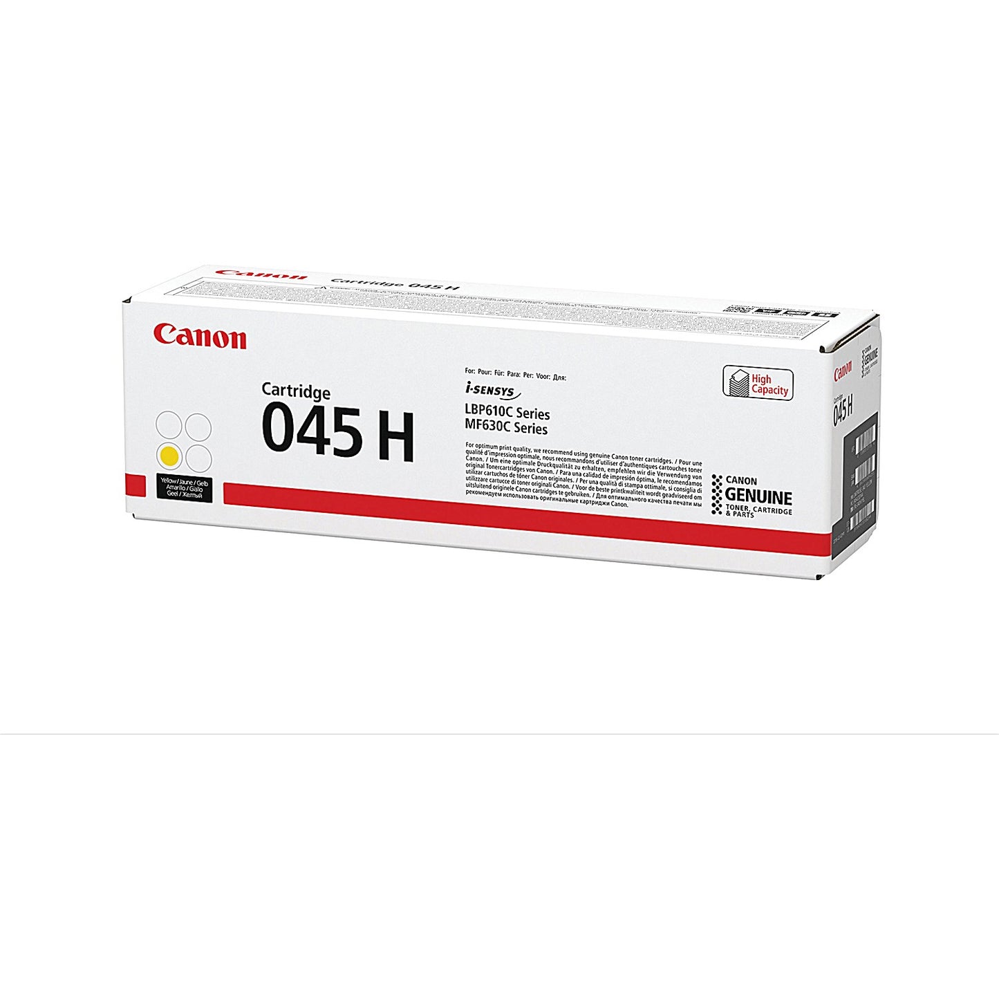 Canon 045H Toner Cartridge High Yield Yellow 1243C002