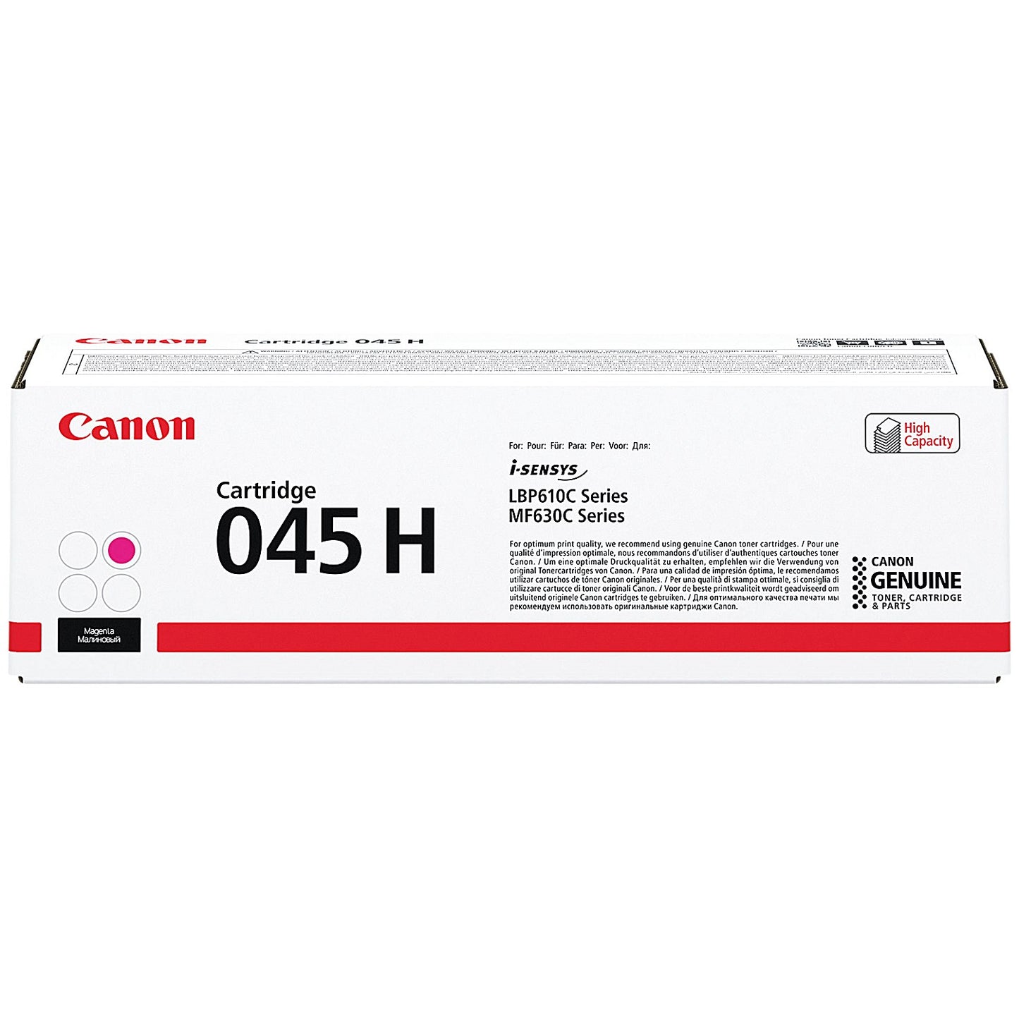 Canon 045H Toner Cartridge High Yield Magenta 1244C002