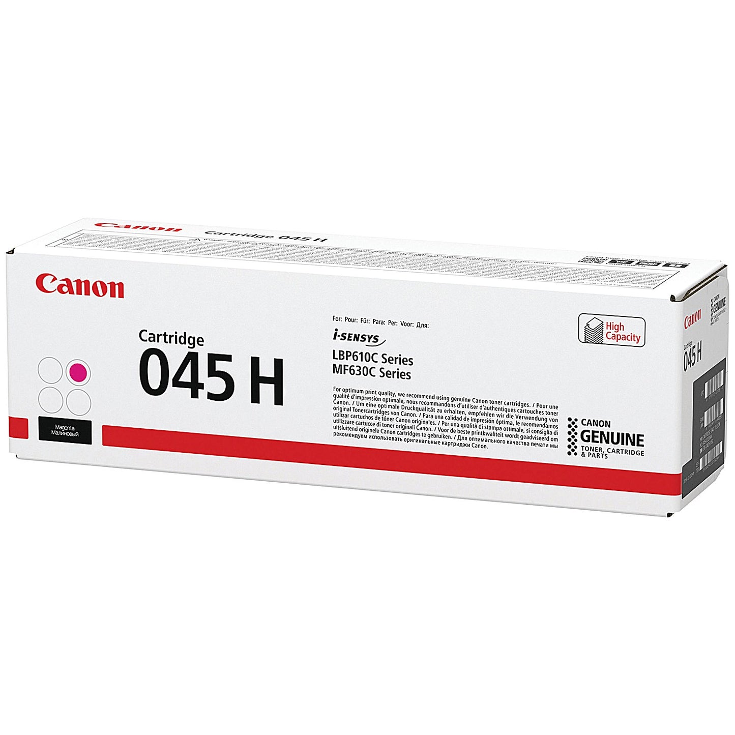 Canon 045H Toner Cartridge High Yield Magenta 1244C002