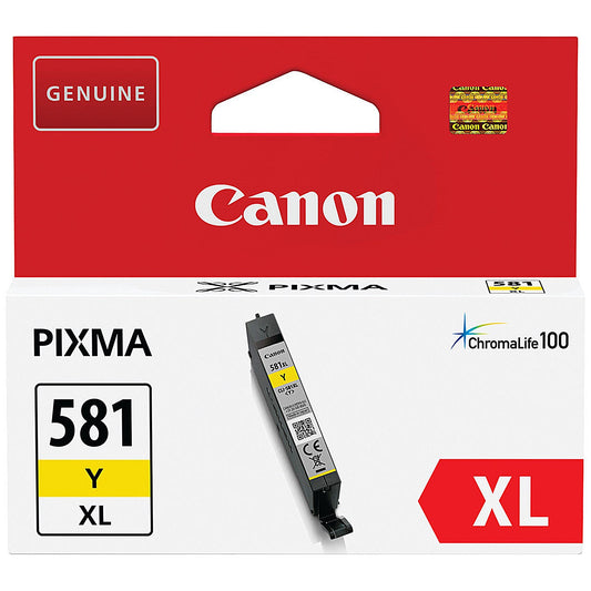 Canon CLI-581XL Yellow High Yield Inkjet Cartridge