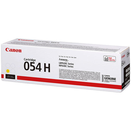 Canon 054H Toner Cartridge High Yield Yellow 3025C002