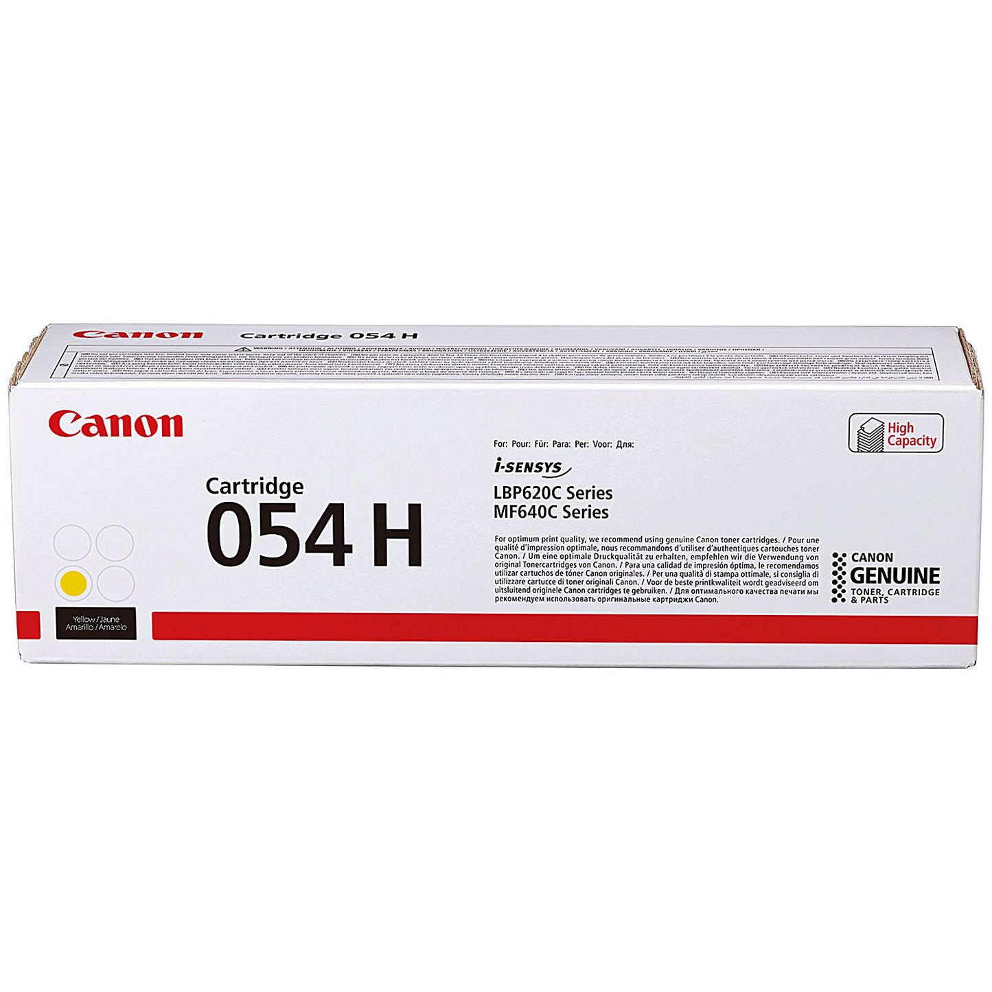 Canon 054H Toner Cartridge High Yield Yellow 3025C002