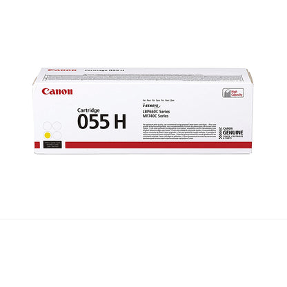 Canon 055H Toner Cartridge High Yield Yellow 3017C002