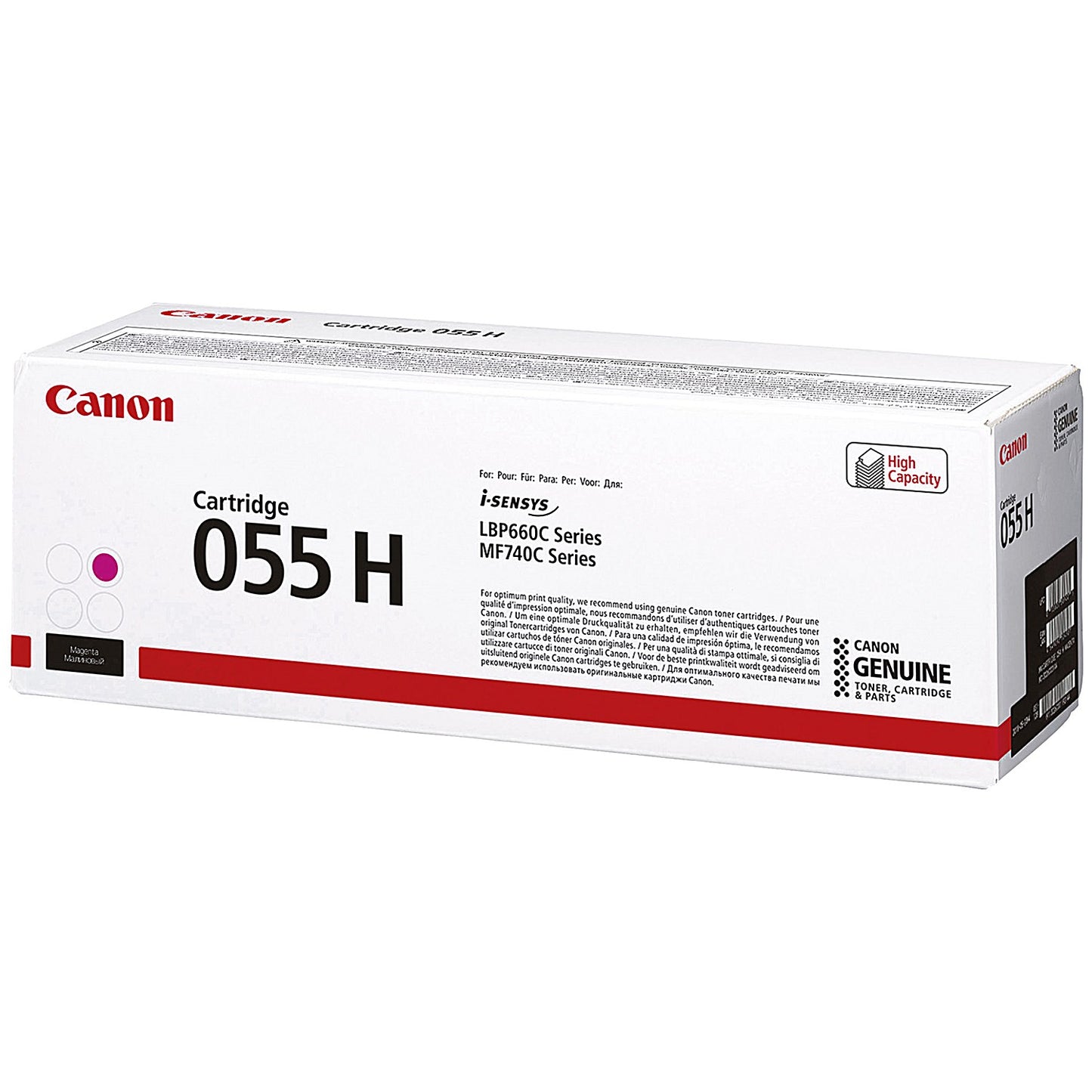 Canon 055H Toner Cartridge High Yield Magenta 3018C002