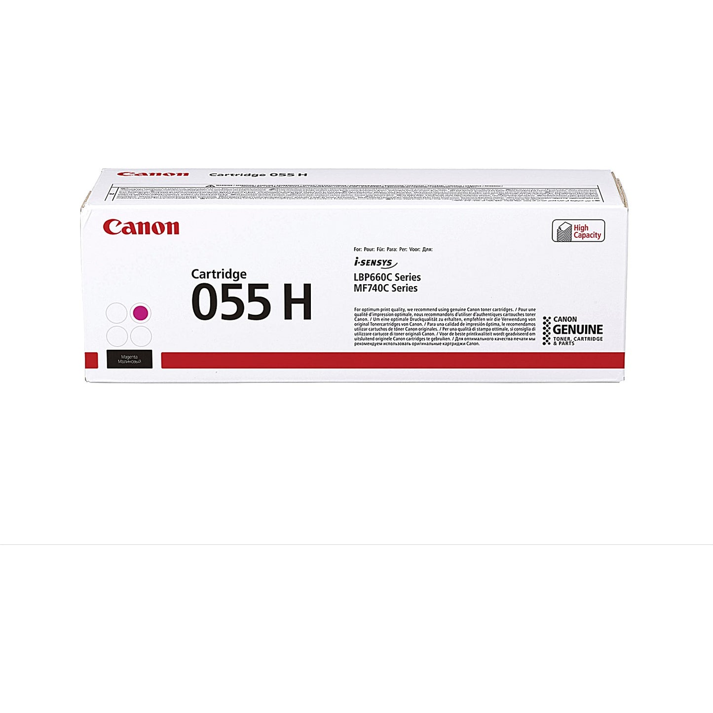 Canon 055H Toner Cartridge High Yield Magenta 3018C002