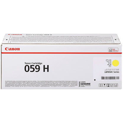 Canon 059H Toner Cartridge High Yield Yellow 3624C001