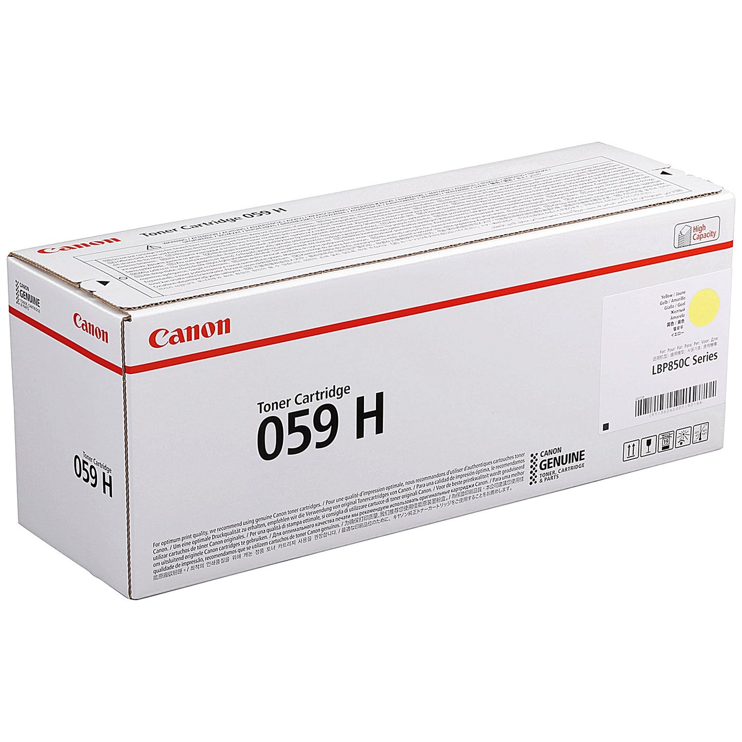 Canon 059H Toner Cartridge High Yield Yellow 3624C001