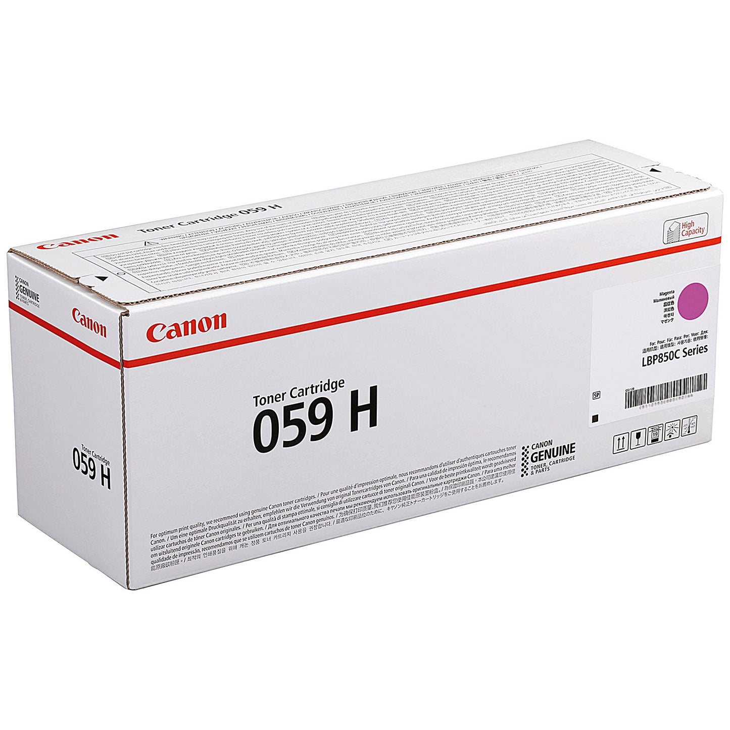 Canon 059H Toner Cartridge High Yield Magenta 3625C001