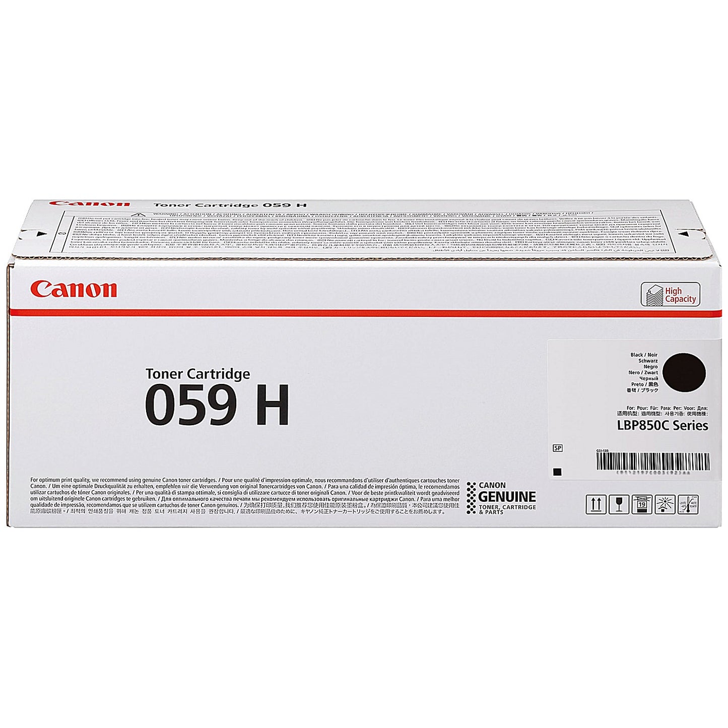 Canon 059H Toner Cartridge High Yield Black 3627C001