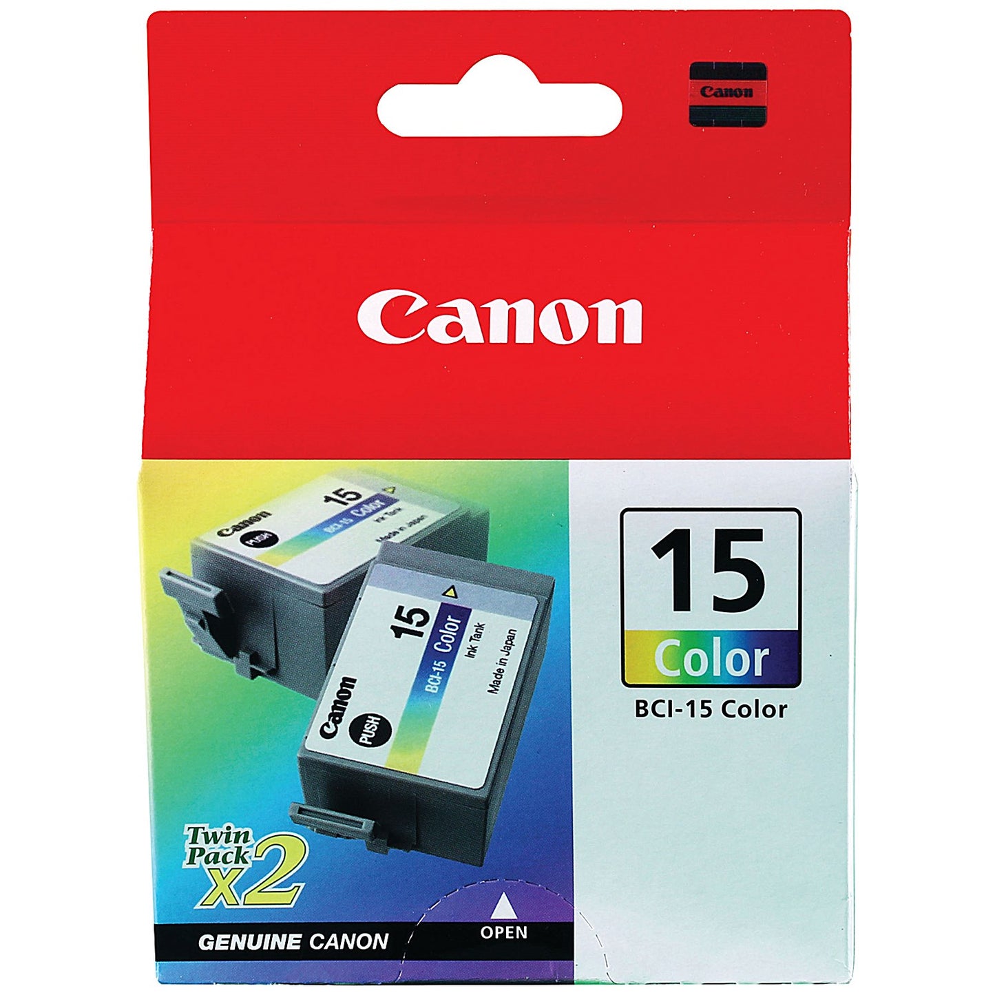 Canon BCI-15C Inkjet Colour Cartridge (Pack of 2) 8191A002