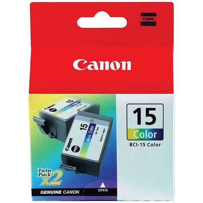Canon BCI-15C Inkjet Colour Cartridge (Pack of 2) 8191A002