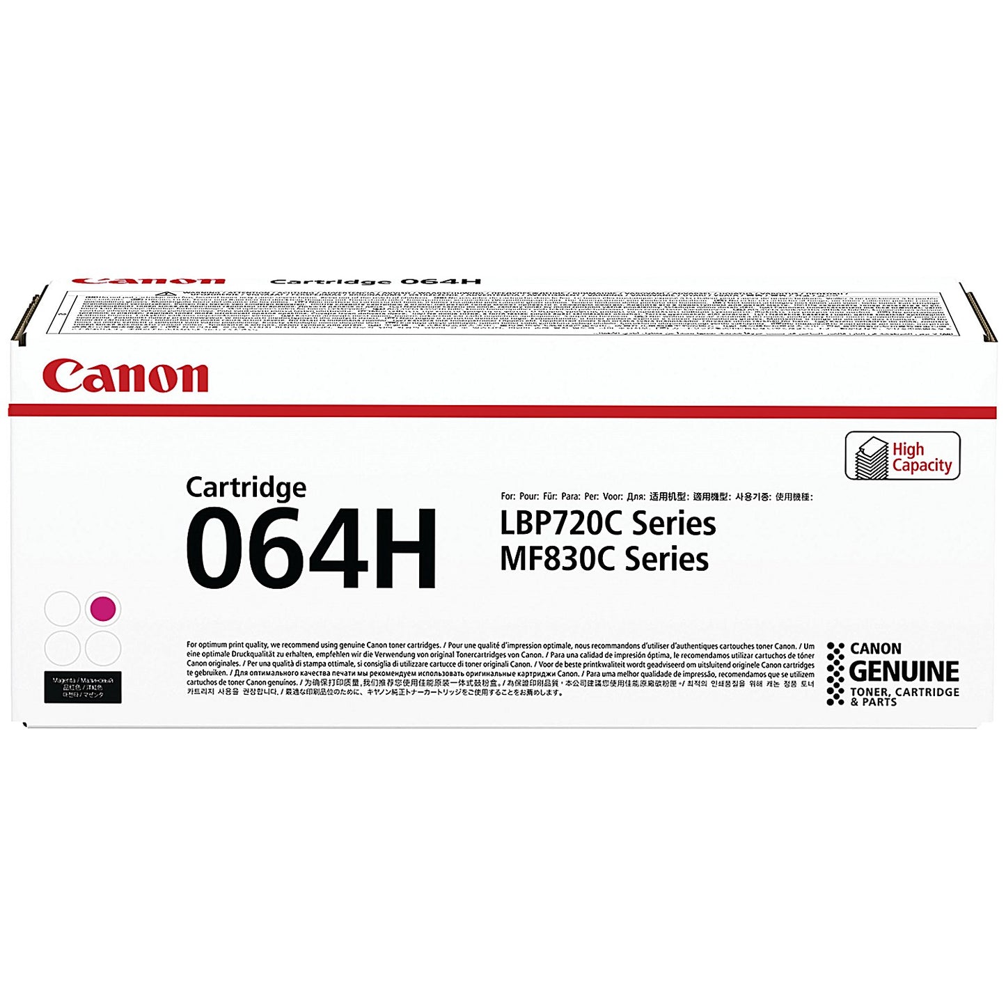 Canon 064H Toner Cartridge High Yield Magenta 4934C001