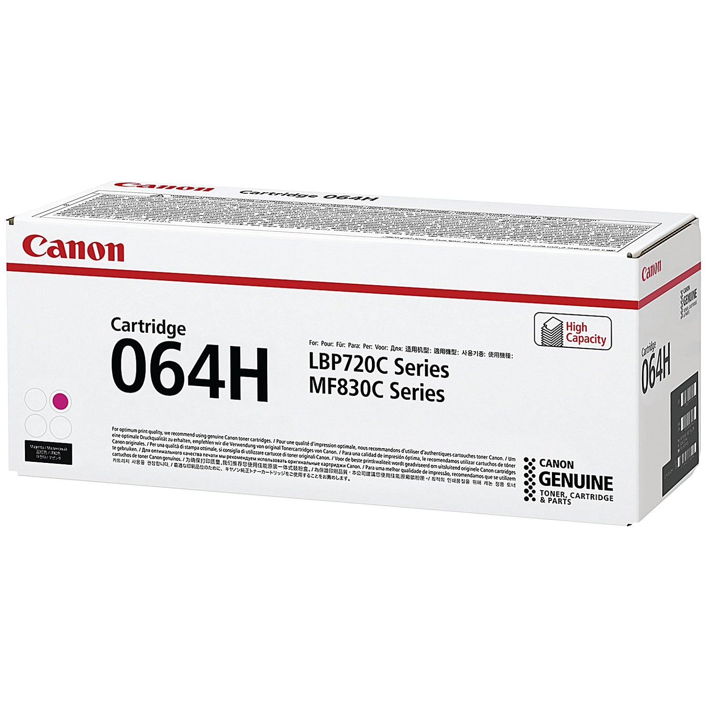 Canon 064H Toner Cartridge High Yield Magenta 4934C001