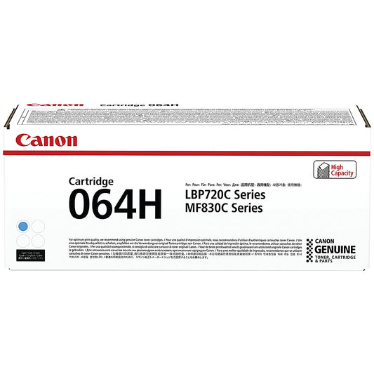 Canon 064H Toner Cartridge High Yield Cyan 4936C001