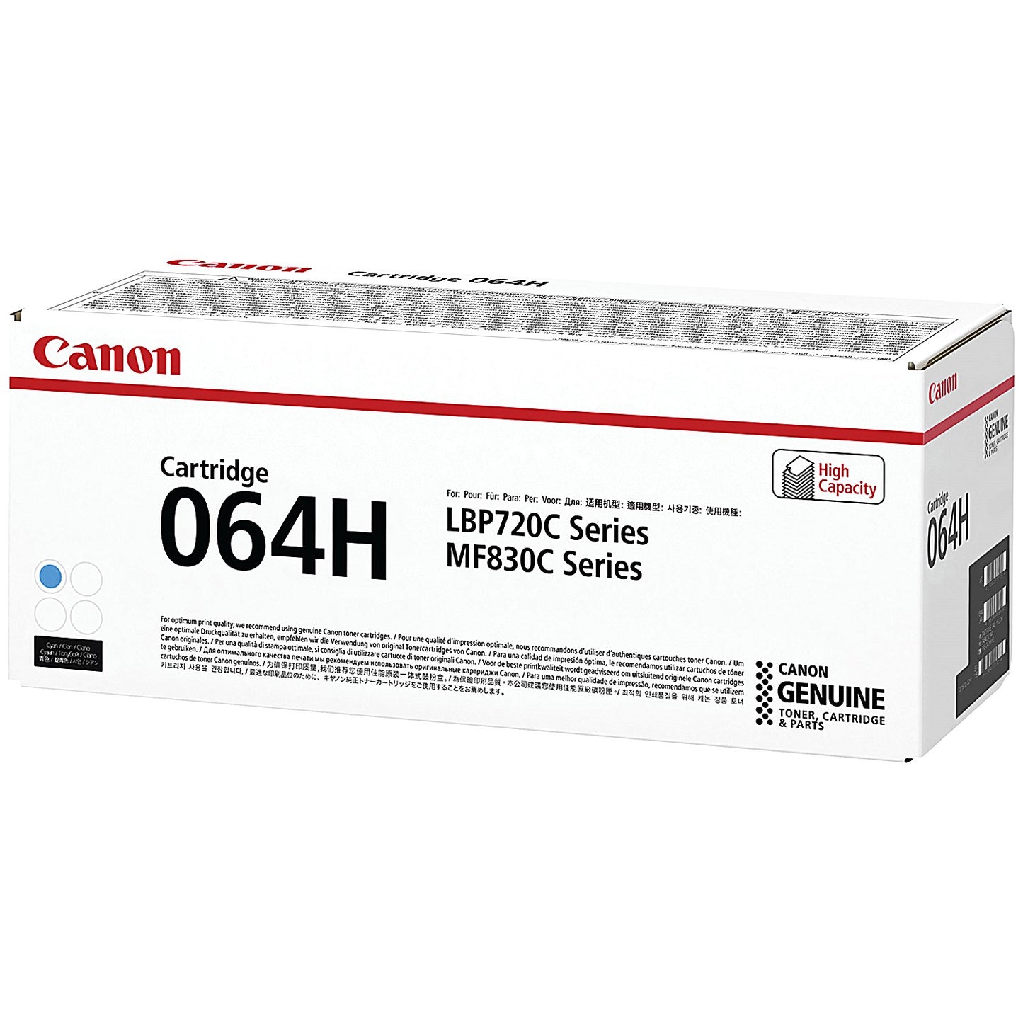 Canon 064H Toner Cartridge High Yield Cyan 4936C001