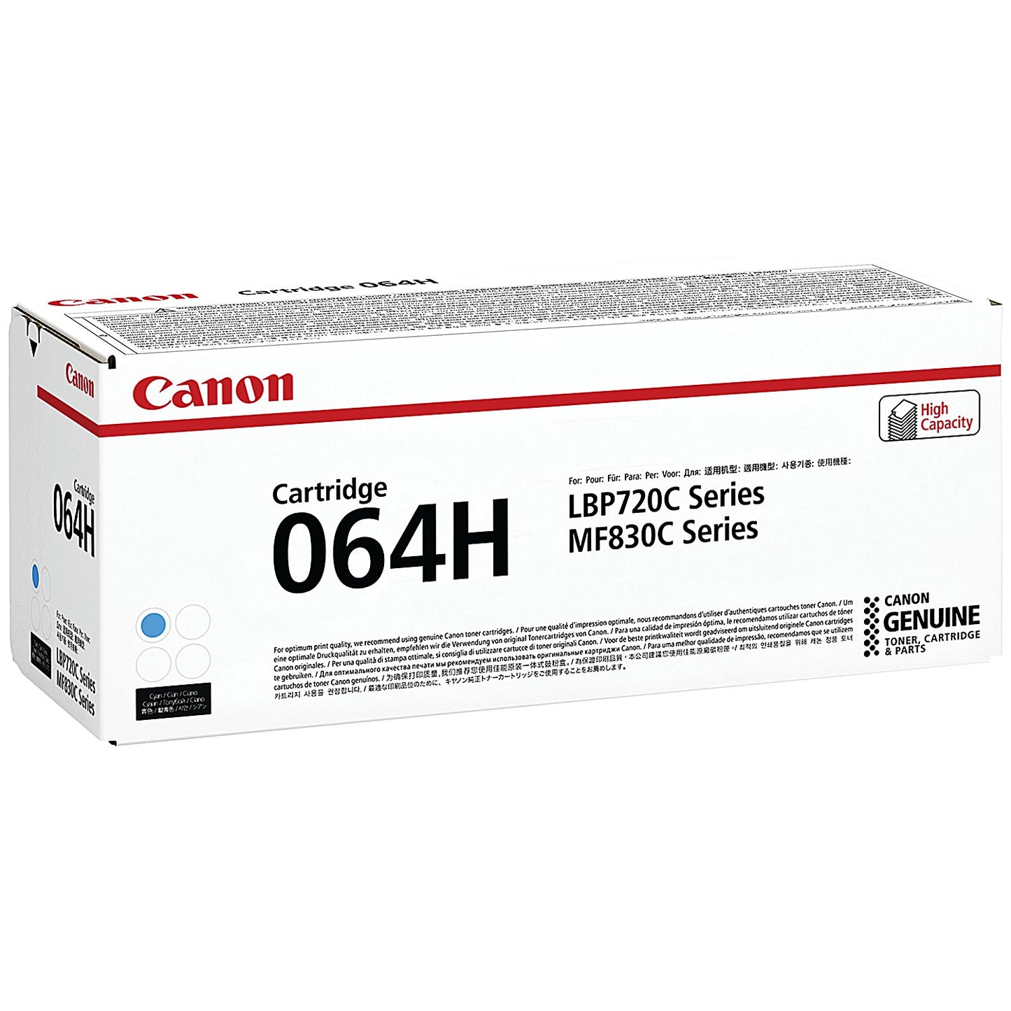 Canon 064H Toner Cartridge High Yield Cyan 4936C001