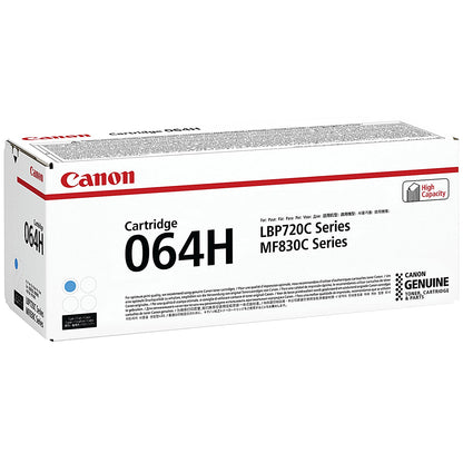 Canon 064H Toner Cartridge High Yield Cyan 4936C001