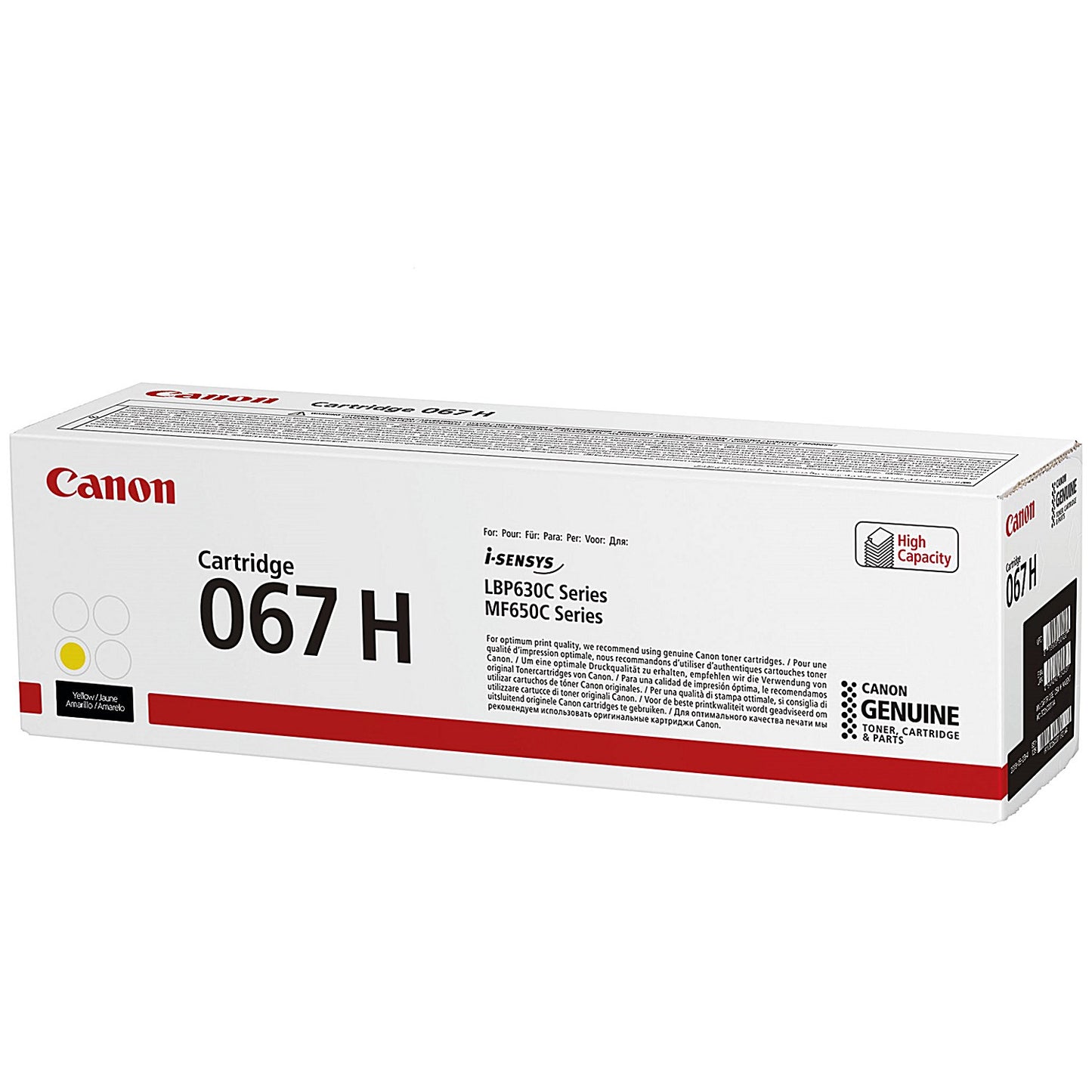Canon 067H Toner Cartridge High Yield Yellow 5103C002