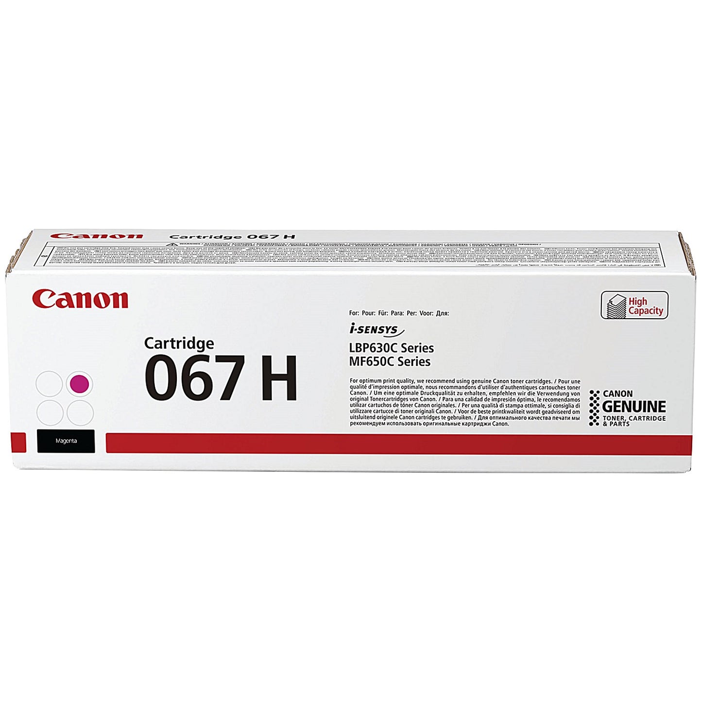 Canon 067H Toner Cartridge High Yield Magenta 5104C002
