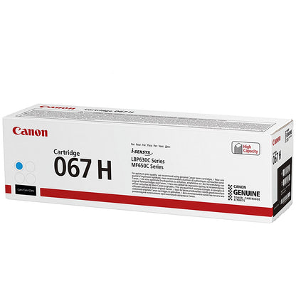 Canon 067H Toner Cartridge High Yield Cyan 5105C002