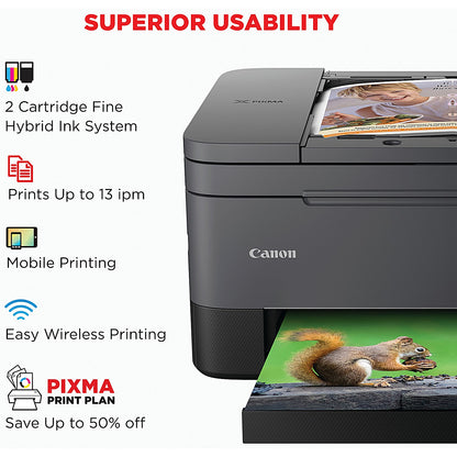 Canon Pixma TS7450i A4 Wireless Multifunction Colour Inkjet Photo Printer, Black