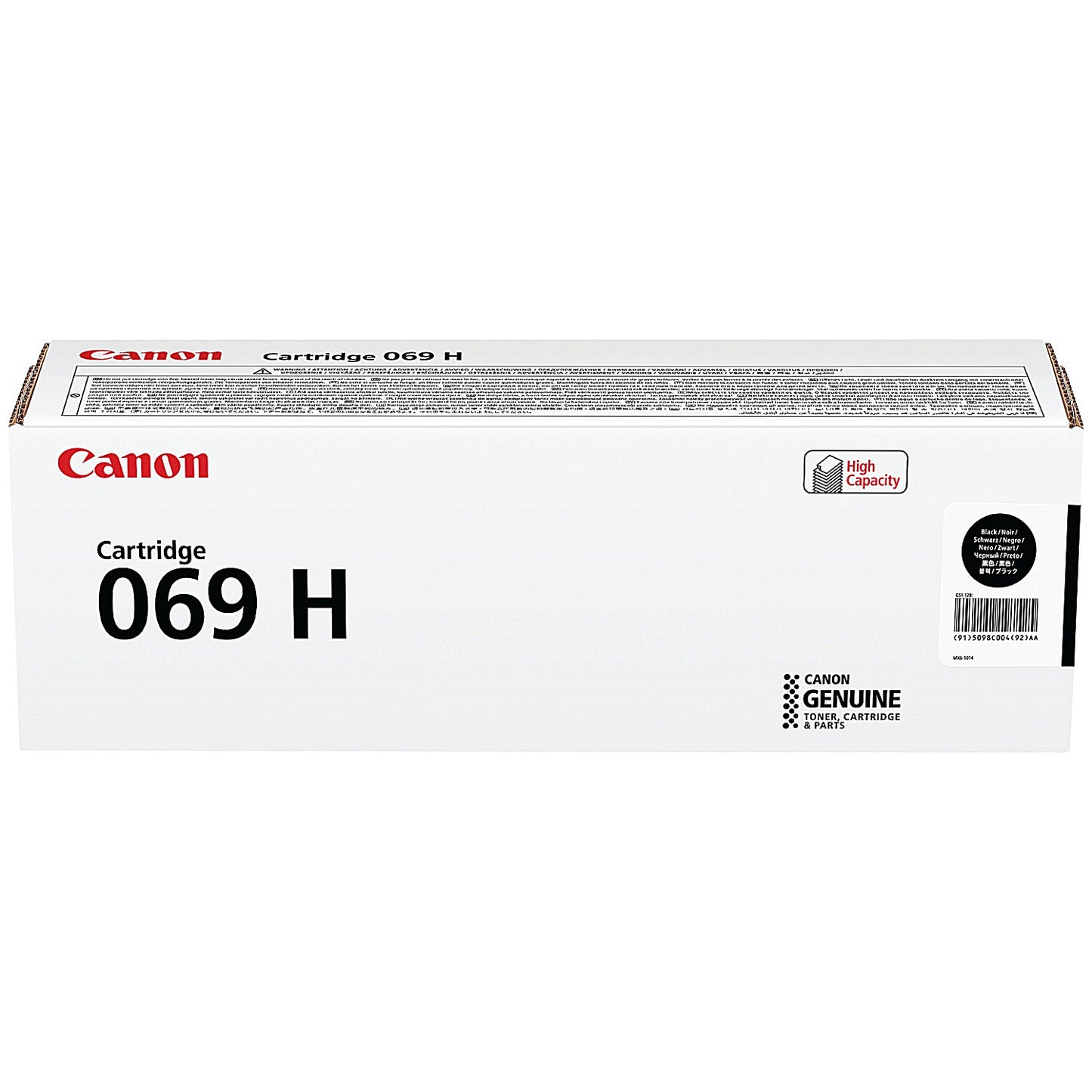 Canon 069H Laser Toner Cartridge High Yield Black 5098C002
