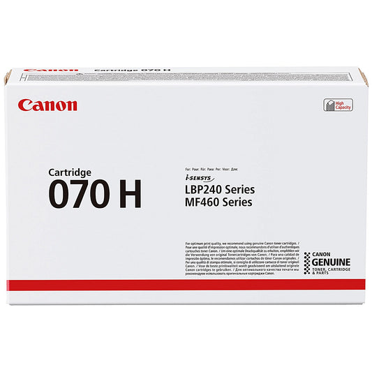 Canon 070 H Toner Cartridge, High Yield, Black