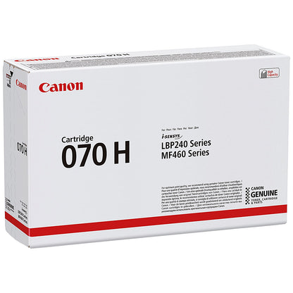 Canon 070 H Toner Cartridge, High Yield, Black