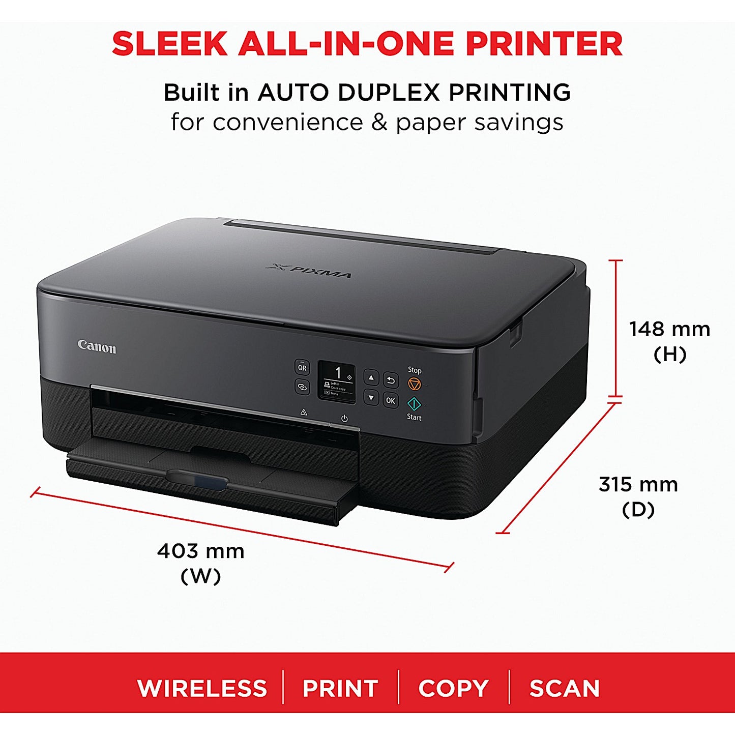 Canon Pixma TS5350i A4 Wireless Multifunction Colour Inkjet Photo Printer, Black
