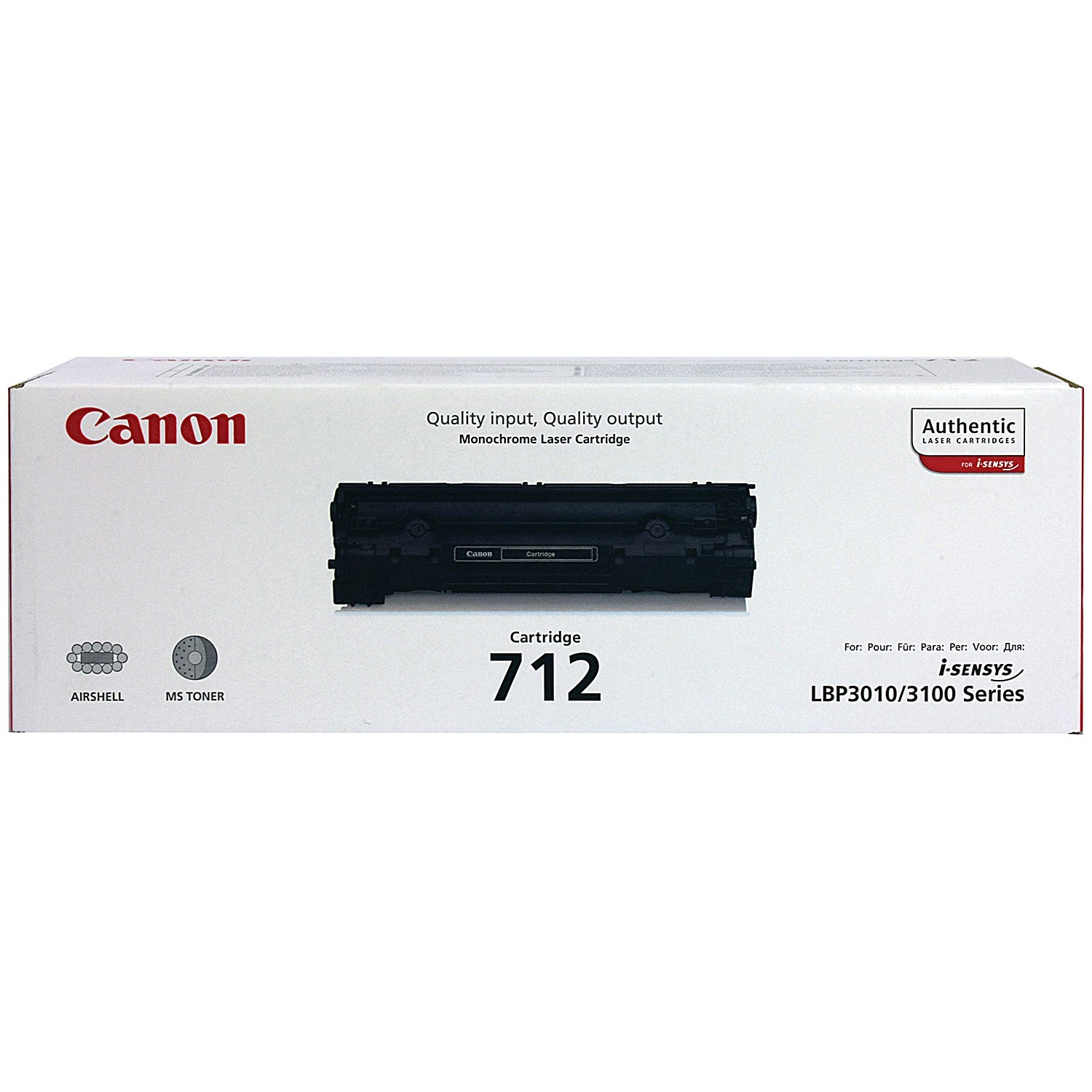 Canon 712 Black Laser Toner Cartridge