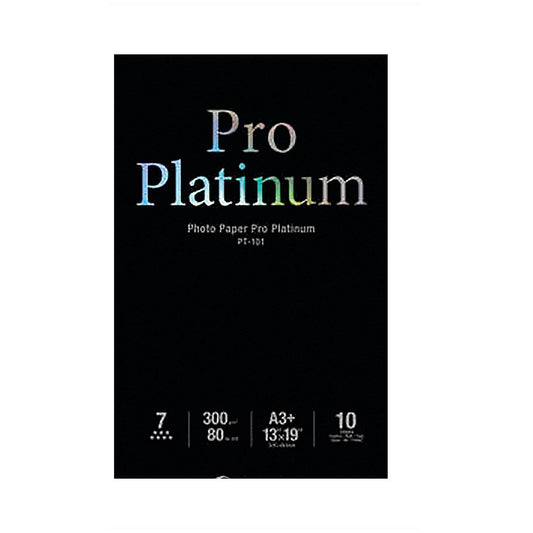 Canon A3+ Pro Platinum Photo Paper, Glossy, 300gsm, Pack of 10 Easy2Order : CO57530