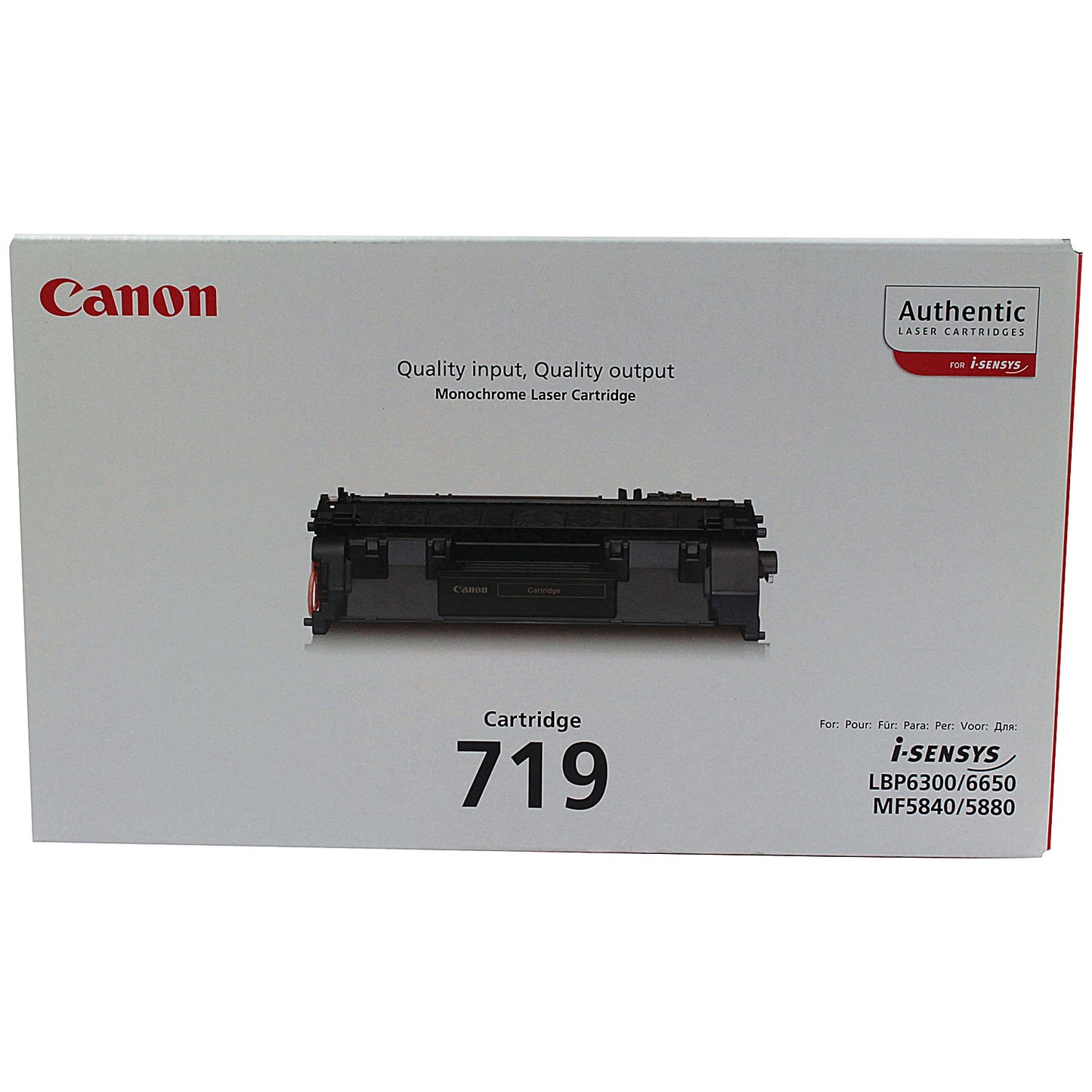 Canon 719 Black Laser Toner Cartridge