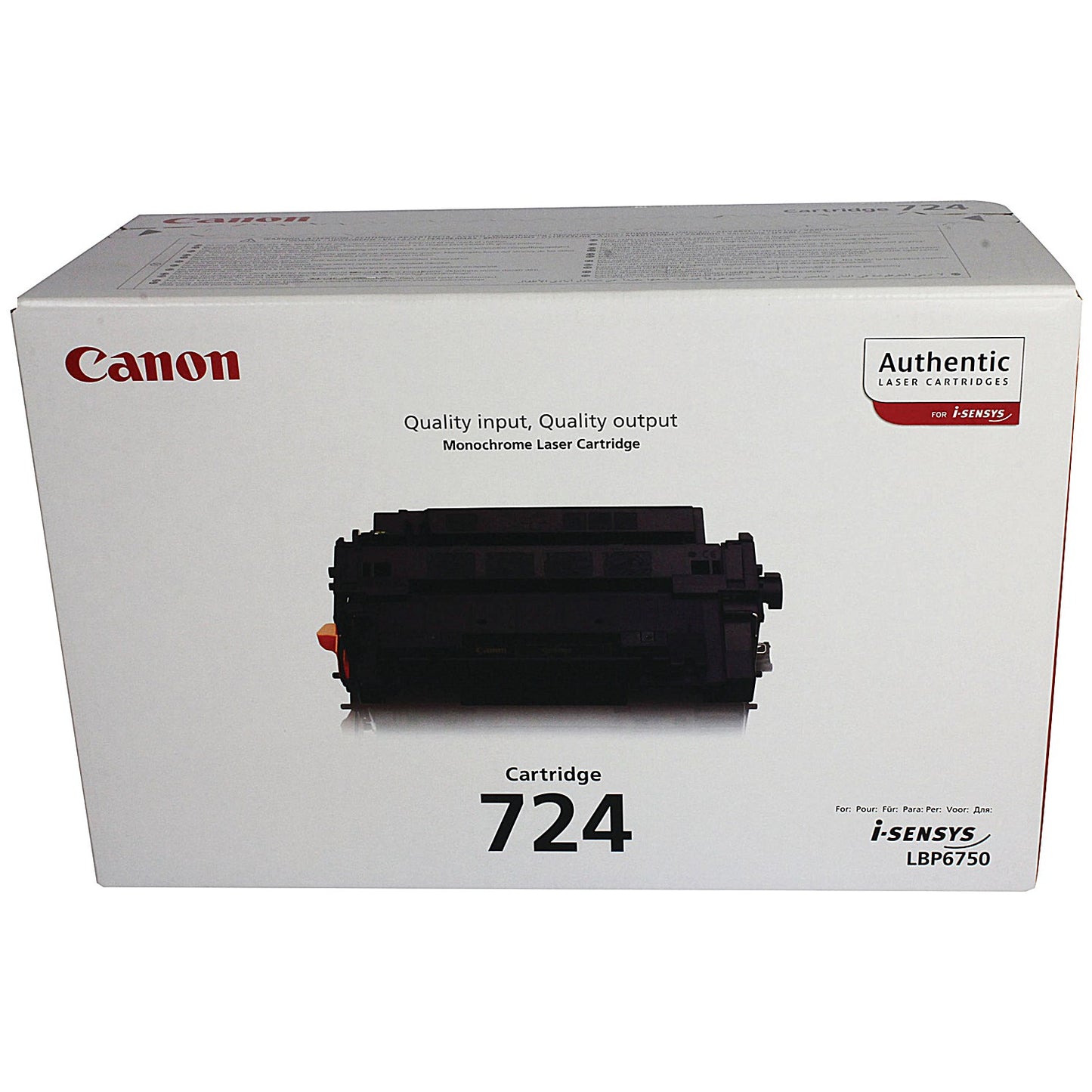 Canon 724 Toner Cartridge Black 3482B002AA