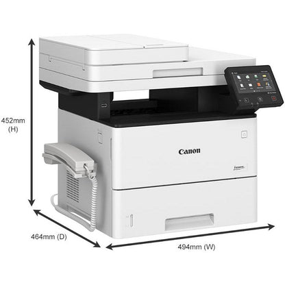 Canon i-Sensys MF553dw A4 Wireless Multifunctional Mono Laser Printer, White