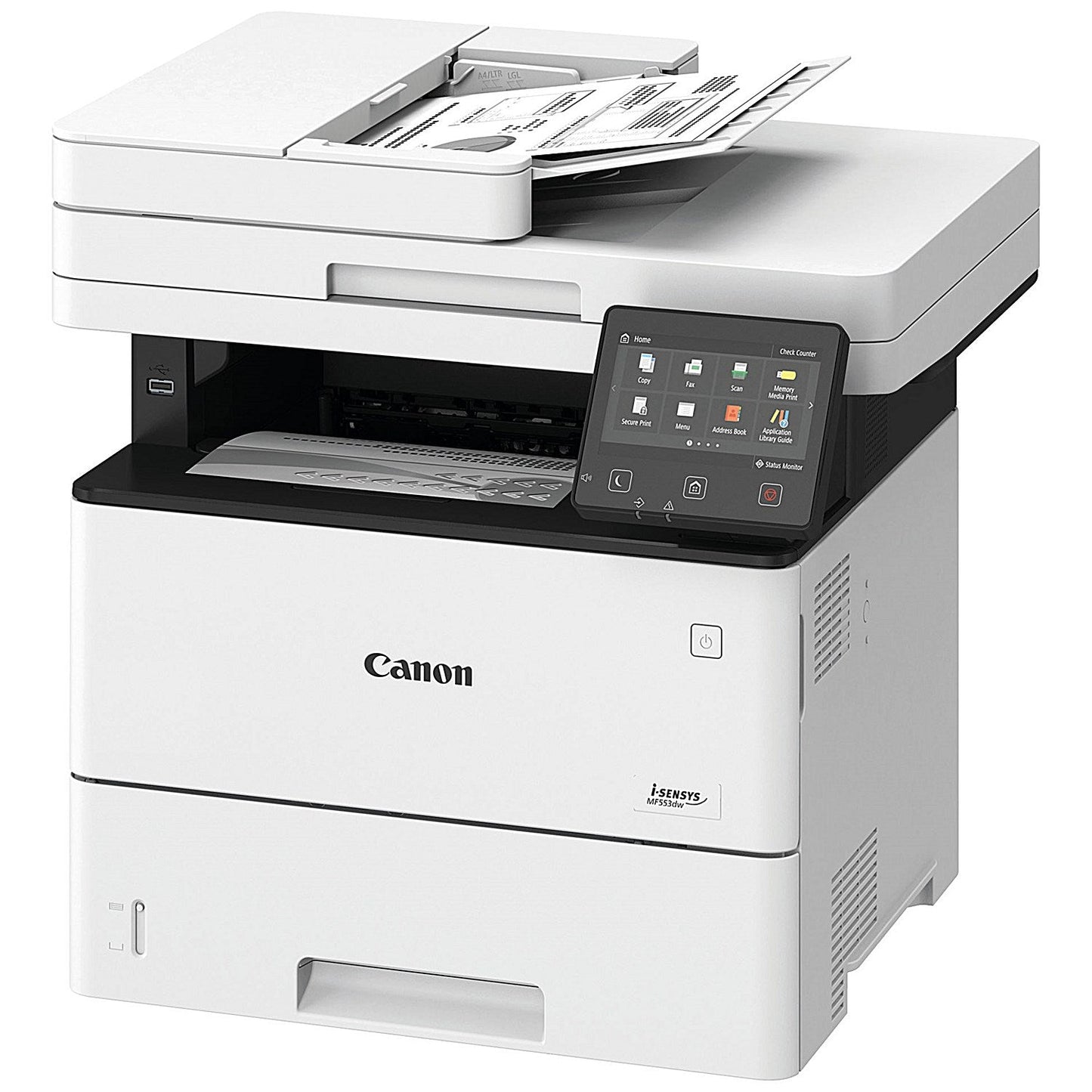 Canon i-Sensys MF553dw A4 Wireless Multifunctional Mono Laser Printer, White