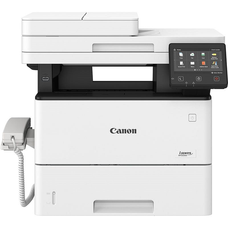 Canon i-Sensys MF553dw A4 Wireless Multifunctional Mono Laser Printer, White