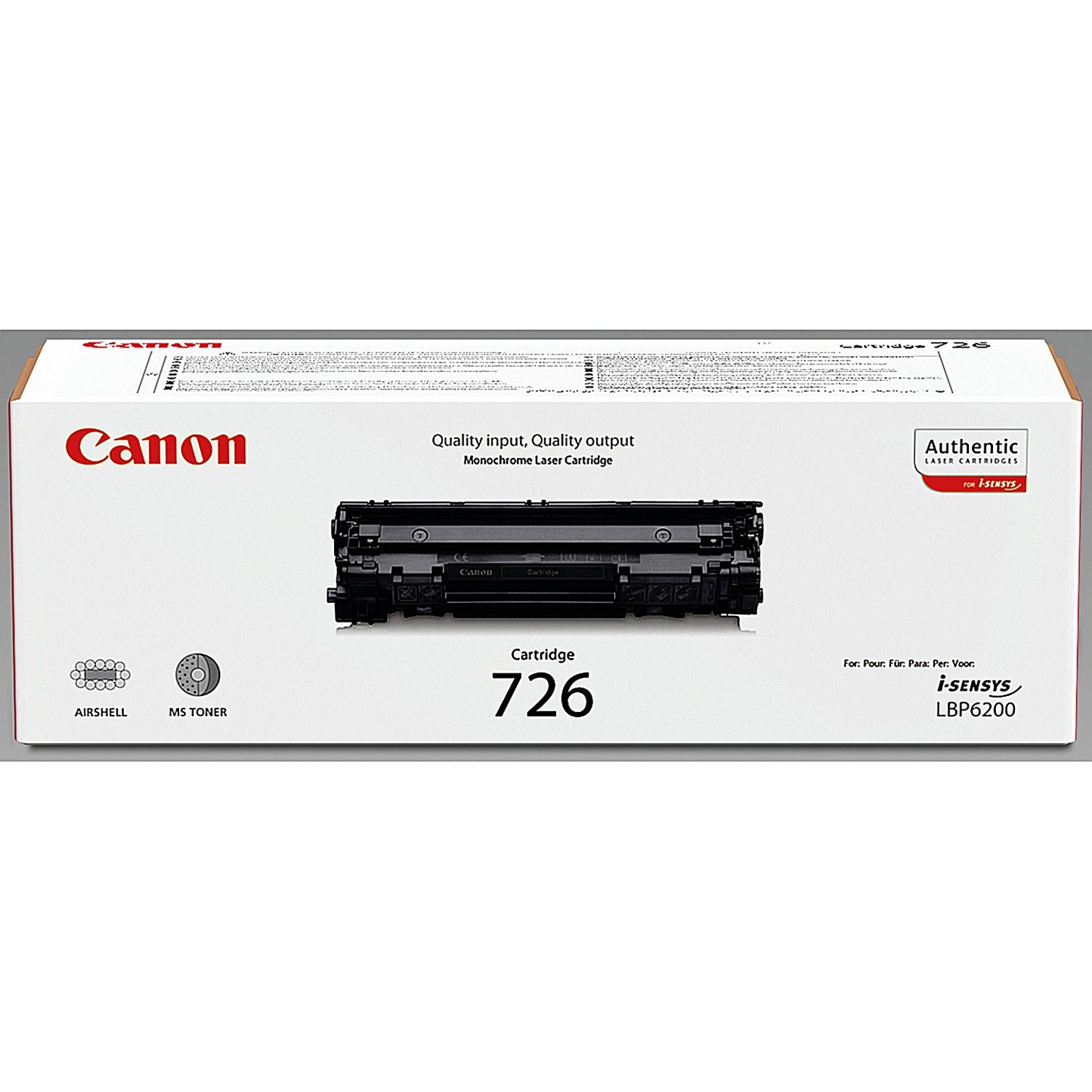 Canon 726 Black Laser Toner Cartridge