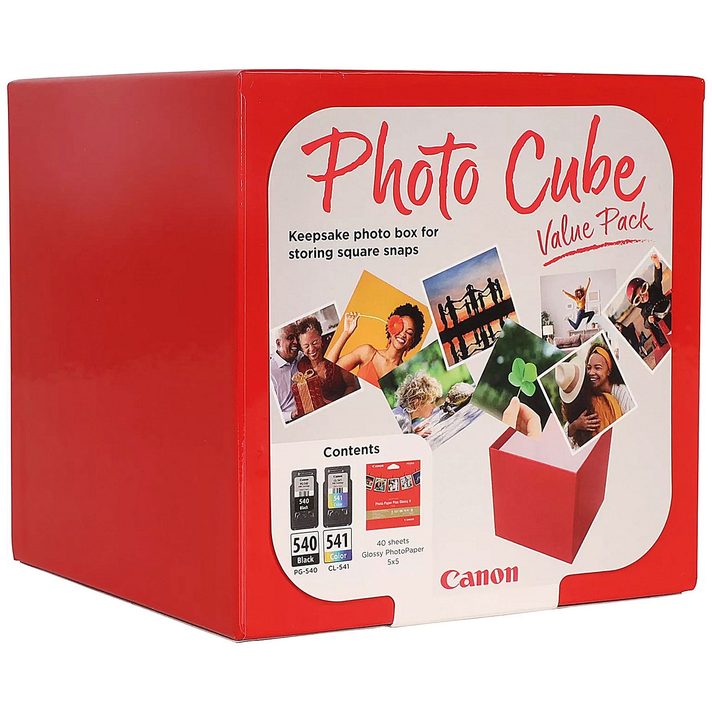 Canon Photo Cube, PG-540/CL-541 Ink Cartridges and 5x5inch Glossy II Photo Paper