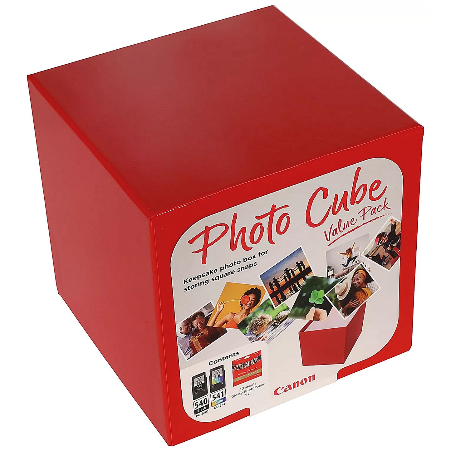 Canon Photo Cube, PG-540/CL-541 Ink Cartridges and 5x5inch Glossy II Photo Paper